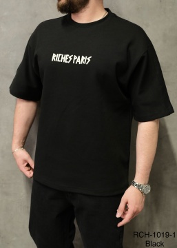 TRICOU OVERSIZED RICHES PARIS BLACK TSAS475(1019-1) - Img 2
