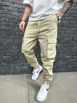BLUGI JOGGER FIT BEIGE BGAS1093(9000/DPNT) - Img 1