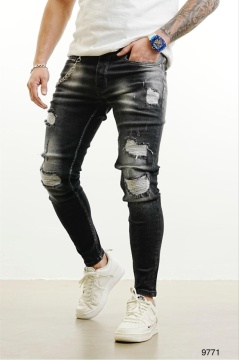 BLUGI MVP CU PETICE SLIM FIT BLACK BGAS1138(9771) - Img 2