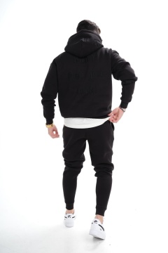 SET TRENING PRM FASHION OVERSIZED PREMIUM BLACK TRAS213(6079) - Img 2