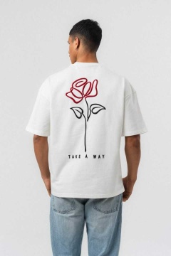 TRICOU OVERSIZE TAKE A WAY ROSE – WHITE TSES13(230) - Img 2