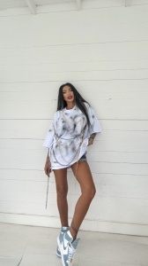 Tricou oversized accesorizat JDR 0818 - Img 3