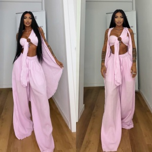 Set 3 piese ( Cardigan , Bustiera și Pantaloni) by JDR 0699