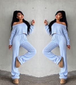 Compleu din tricot by JDR 0922 baby blue