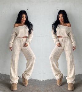 Compleu din tricot by JDR 0922 cream