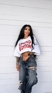Tricou crop Oversized by JDR 0881