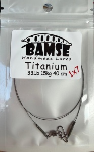 Struna Titanium 1x7 15Kg 40cm 33LB Bamse Handmade
