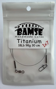 Struna Titanium 1x7 19kg 30cm 18LB Bamse Handmade