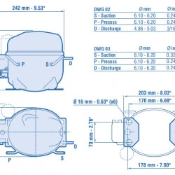 Compresor Embraco NEK2168GK 230V