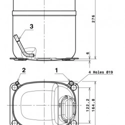 Compresor Cubigel MS34TB
