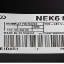 compresor Embraco NEK6152U (R290) 5.44 cm³ MBP refrigerare 230 V