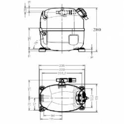 compresor CAJ 4517 Z  schema