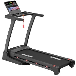 Banda de Alergat GO4FIT® Model FIT800, Viteza Maxima 20 km/h, Motor 4.0 CP, Inclinare Automata 20 Nivele, Pliere Hidraulica, 15 Programe, Bluetooth, Kinomap, Zwift, FitShow, Greutate Utilizator 120 kg