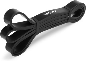 Banda Elastica Lunga GO4FIT®, Resistance Band din Latex 100% Natural, Rezistenta 13.5-27 kg, Lungime 208 cm, pentru Fitness, Sala, Mobilitate, Stretching, Yoga si Gimnastica de Recuperare, Incepatori si Avansati, Negru - Img 8