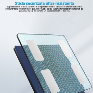 Cantar Electronic Inteligent GO4FIT®, Model BS100, Bluetooth, 30 x 30 cm, 14 Indici - Img 9