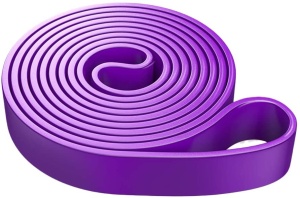 Banda Elastica Lunga GO4FIT®, Resistance Band din Latex 100% Natural, Rezistenta 18-36 kg, Lungime 208 cm, pentru Fitness, Sala, Mobilitate, Stretching, Yoga si Gimnastica de Recuperare, Incepatori si Avansati, Mov - Img 7