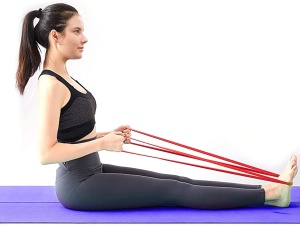Banda Elastica Lunga GO4FIT®, Resistance Band din Latex 100% Natural, Rezistenta 7-16 kg, Lungime 208 cm, pentru Fitness, Sala, Mobilitate, Stretching, Yoga si Gimnastica de Recuperare, Incepatori si Avansati, Rosu - Img 6