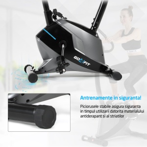 Bicicleta Fitness GO4FIT® Model GF110, Volanta Magnetica 4kg, Greutate Maxima 120kg - Img 4