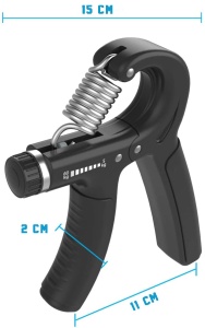 Flexor maini reglabil, GO4FIT, pentru antrenament antebrat, exercitii recuperare maini - Img 6