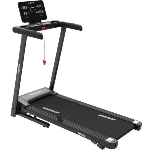 Resigilat - Banda de Alergat GO4FIT® Model FIT400, Viteza Maxima 14km/h, Motor 2.5CP, Inclinare Manuala, 12 Programe, Bluetooth, Aplicatii, Kinomap, Zwift, Greutate Utilizator 120kg, Timp, Distanta, Calorii, Viteza, Suprafata Mers 110x42cm - Img 1