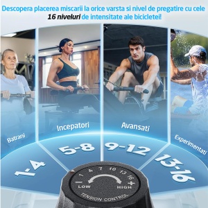 Aparat Vaslit GO4FIT® Model R100, Volanta Magnetica 4kg, Greutate Suportata 130kg - Img 2