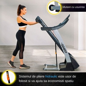 Banda de Alergare Electrica GO4FIT® Premium, Model FIT2000, Motor 4 CP, Viteza 1-20 km/h, Greutate Maxima Utilizator 150 kg - Img 5