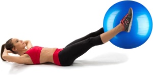 Minge fitness, GO4FIT, 65 cm, pentru exercitii gimnastica, yoga, aerobic, pilates, recuperare, pompa inclusa, culoarea albastru - Img 4