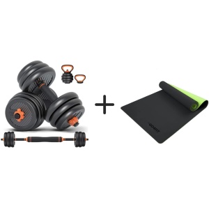 Pachet Gantere Model Fed 30 Kg + Saltea pentru antrenament