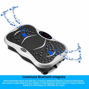 Resigilat - Aparat vibromasaj, GO4FIT, model V1000, Putere 200 W, Greutate Maxima 120 kg, Culoare Placa: Alb - Img 4