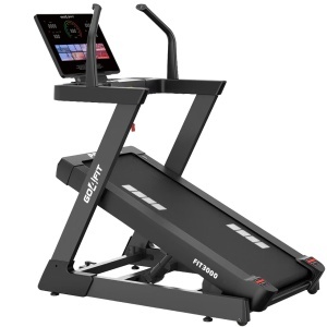 Resigilat - Banda de Alergat GO4FIT® Model FIT3000, Viteza 22 km/h, Motor 4.5 CP, Inclinare Automata -6 - 48%, 15 Programe, Bluetooth,Suprafata Alergare 135 x 52 cm, Greutate Utilizator 140 kg, Ecran LED - Img 1