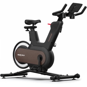 Resigilat -Bicicleta Spinning Electromagnetica GO4FIT®, Model GF240, Volanta 12 kg, Greutate Maxima Utilizator 150 kg, Rezistenta Magnetica Reglabila, Sistem de Franare, Sa si Ghidon Reglabile, Consola cu Monitorizare Timp, Viteza, Distanta, Puls