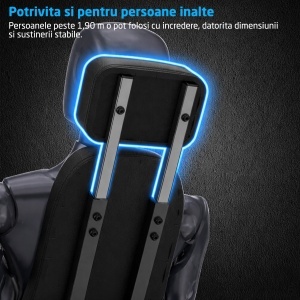 Banca Fitness GO4FIT®, Model B200, Aparat Pliabil, Cadru Otel, 220 kg Greutate Maxima, Functii Multiple, Reglabila, Spatar Ajustabil 7 Pozitii, Suport Picioare, Stabilitate Profesionala, Negru - Img 3