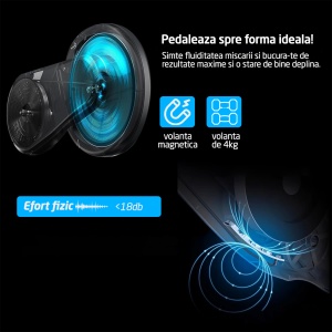 Bicicleta Fitness GO4FIT® Model GF110, Volanta Magnetica 4kg, Greutate Maxima 120kg - Img 6