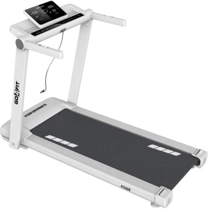 Resigilat - Banda de Alergat GO4FIT® Model FIT600, Viteza Maxima 15.6 km/h, Motor 3CP, Inclinare Automata, 12 Programe, Bluetooth, Aplicatii, Kinomap, Zwift, FitShow, Greutate Utilizator 130kg, Timp, Distanta, Calorii, Viteza