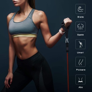 Set antrenament extensor cu 11 accesorii, GO4FIT. - Img 3