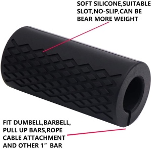 Set manere, GO4FIT, din silicon, fat grip - Img 3