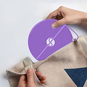 Banda Elastica Lunga GO4FIT®, Resistance Band din Latex 100% Natural, Rezistenta 18-36 kg, Lungime 208 cm, pentru Fitness, Sala, Mobilitate, Stretching, Yoga si Gimnastica de Recuperare, Incepatori si Avansati, Mov - Img 8