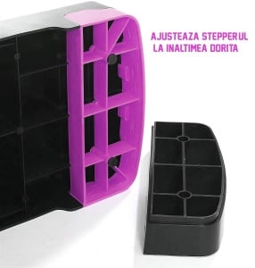RESIGILAT - Stepper GO4FIT , pentru fitness, aerobic si cardio, 2 niveluri de inaltime - Img 4