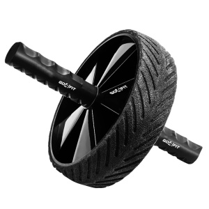 Roata pentru Abdomene GO4FIT®, Ab Roller pentru Tonifiere Abdomen, Brate si Picioare, Manere Ergonomice Confortabile, Greutate Maxima 150 kg, pentru Incepatori si Avansati, Usoara si Portabila, Antrenament Acasa sau la Sala