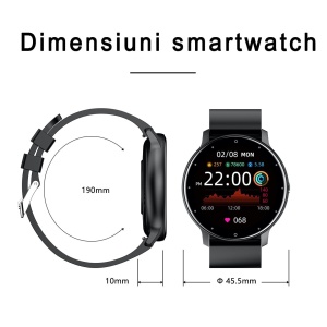 Ceas smartwatch si bratara fitness, GO4FIT® , model GF03, Durata baterie 7 zile, Notificari Apeluri/Sms/Social Media, monitorizare somn, ritm cardiac, culoarea negru - Img 10