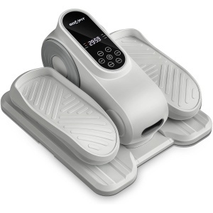 Mini Bicicleta Eliptica GO4FIT®, Model GF410, 12 Niveluri de Viteza Reglabile, Rotatie Inainte si Inversa, Control Magnetic Ultra Silentios, Ecran LED Tactil, Greutate Maxima 120 kg, Pentru Acasa, Birou si Recuperare, Alb/Gri