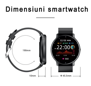 RESIGILAT - Ceas smartwatch si bratara fitness, GO4FIT® , model GF03, Notificari Apeluri/Sms/Social Media, monitorizare activitati fizice, somn, ritm cardiac, pedometru, player muzica, rezistent la ap - Img 6