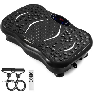 Resigilat - Aparat vibromasaj, GO4FIT, model V1000, Putere 200 W, Greutate Maxima 120 kg, Culoare Placa: Negru