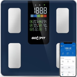 Resigilat - Cantar Electronic Inteligent GO4FIT®, Model BS100, Bluetooth, 30 x 30 cm, 14 Indici