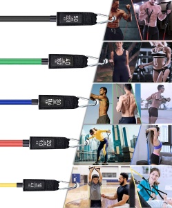 Set antrenament extensor cu 11 accesorii, GO4FIT. - Img 4