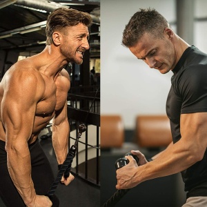 Sfoara Triceps GO4FIT® pentru Aparate cu Cablu, Nylon Impletit Ultra-Rezistent, Capete din Cauciuc Antiderapante, Prindere Universala cu Carlig, pentru Triceps, Biceps, Spate, Umeri si Forta de Strangere, 68 cm, Negru - Img 9