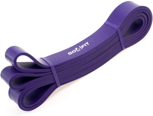 Banda Elastica Lunga GO4FIT®, Resistance Band din Latex 100% Natural, Rezistenta 18-36 kg, Lungime 208 cm, pentru Fitness, Sala, Mobilitate, Stretching, Yoga si Gimnastica de Recuperare, Incepatori si Avansati, Mov - Img 9