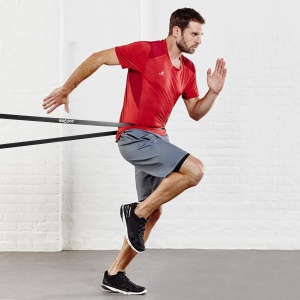 Banda Elastica Lunga GO4FIT®, Resistance Band din Latex 100% Natural, Rezistenta 13.5-27 kg, Lungime 208 cm, pentru Fitness, Sala, Mobilitate, Stretching, Yoga si Gimnastica de Recuperare, Incepatori si Avansati, Negru - Img 7