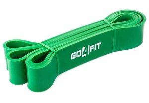 Banda elastica lunga GO4FIT pentru fitness, antrenament, gimnastica, rezistenta 22.5-57 kg, culoarea verde - Img 9