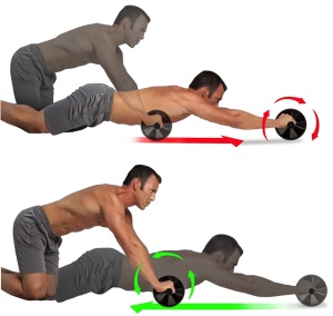 Resigilat - Roata pentru Abdomene GO4FIT®, Ab Roller pentru Tonifiere Abdomen, Brate si Picioare, Manere Ergonomice Confortabile, Greutate Maxima 150 kg, pentru Incepatori si Avansati, Usoara si Portabila, Antrenament Acasa sau la Sala - Img 4